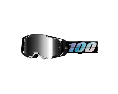 100% ARMEGA KRISP SILVER MIRROR GOGGLES