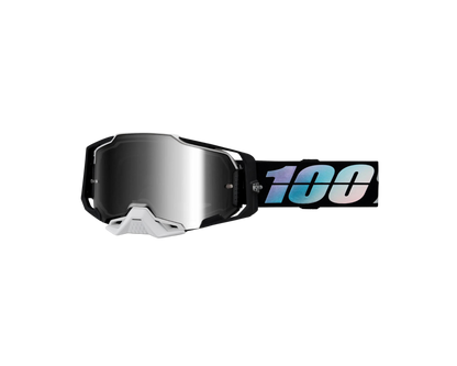 100% ARMEGA KRISP SILVER MIRROR GOGGLES