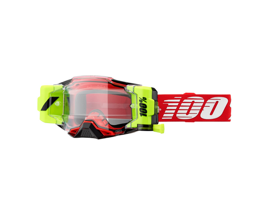 100% ARMEGA FORECAST RED CLEAR GOGGLES