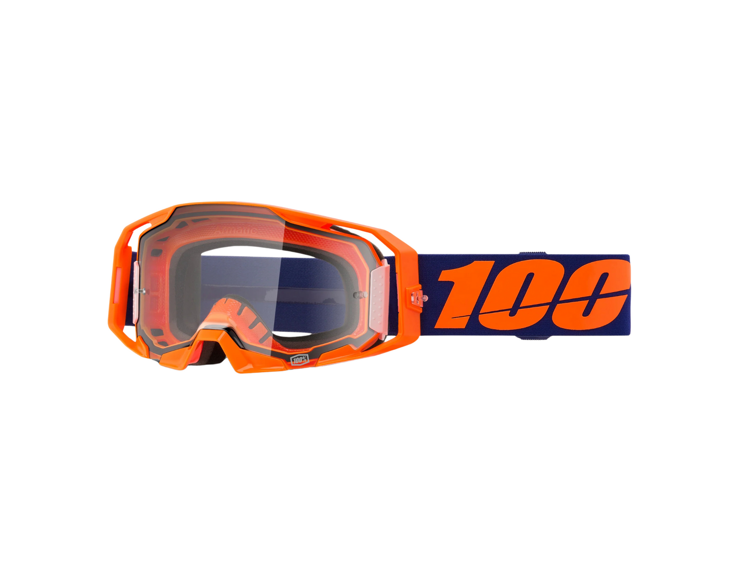 100% ARMATIC NEON ORANGE CLEAR GOGGLES