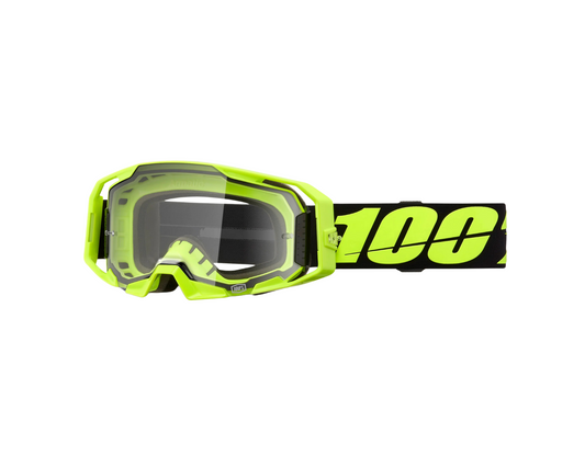 100% ARMATIC NEON YELLOW CLEAR GOGGLES