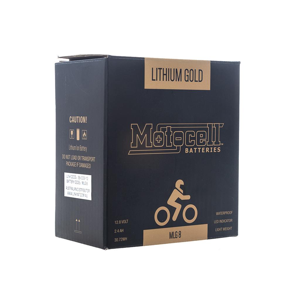 MOTOCELL LITHIUM GOLD MLG8 BATTERY YAMAHA YZ450F/YZ250F 18-24