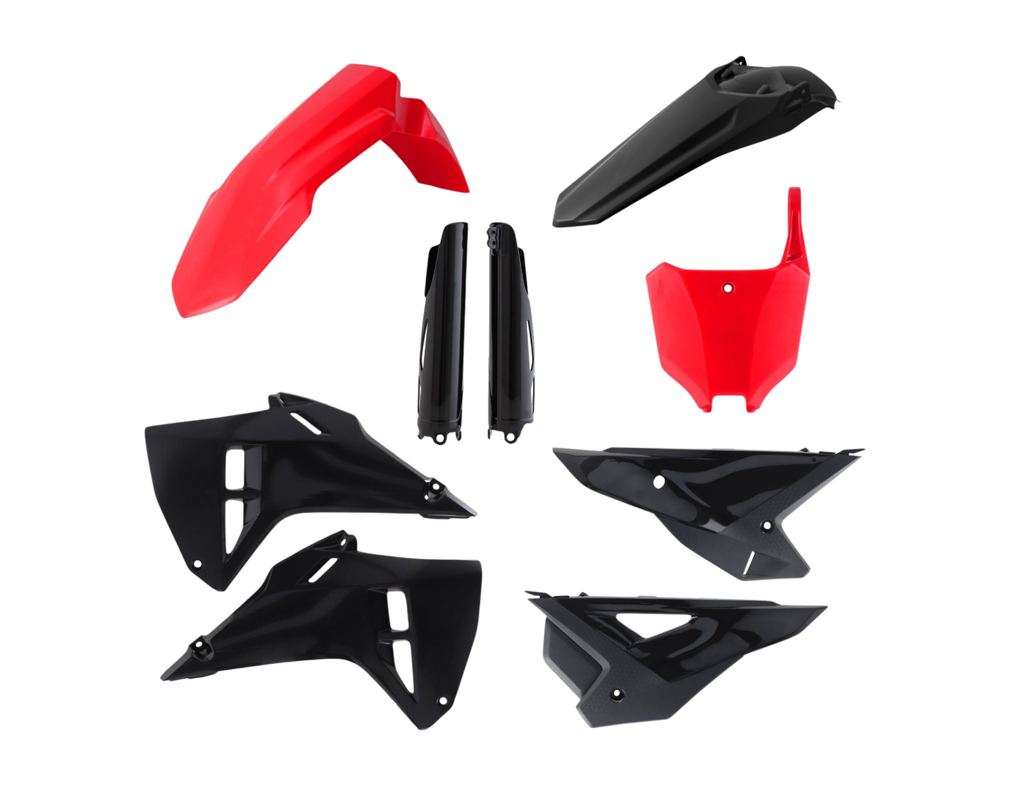 ACERBIS HONDA CRF250R/CRF450R 2025 RED/BLACK PLASTICS KIT