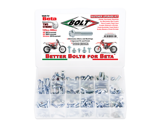 BOLT HARDWARE BETA RR/RX/XTRAINER 2 STROKE 15-24 PRO PACK HARDWARE KIT