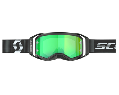 SCOTT PROSPECT 2.0 BLACK/WHITE/GREEN CHROME WORKS GOGGLES