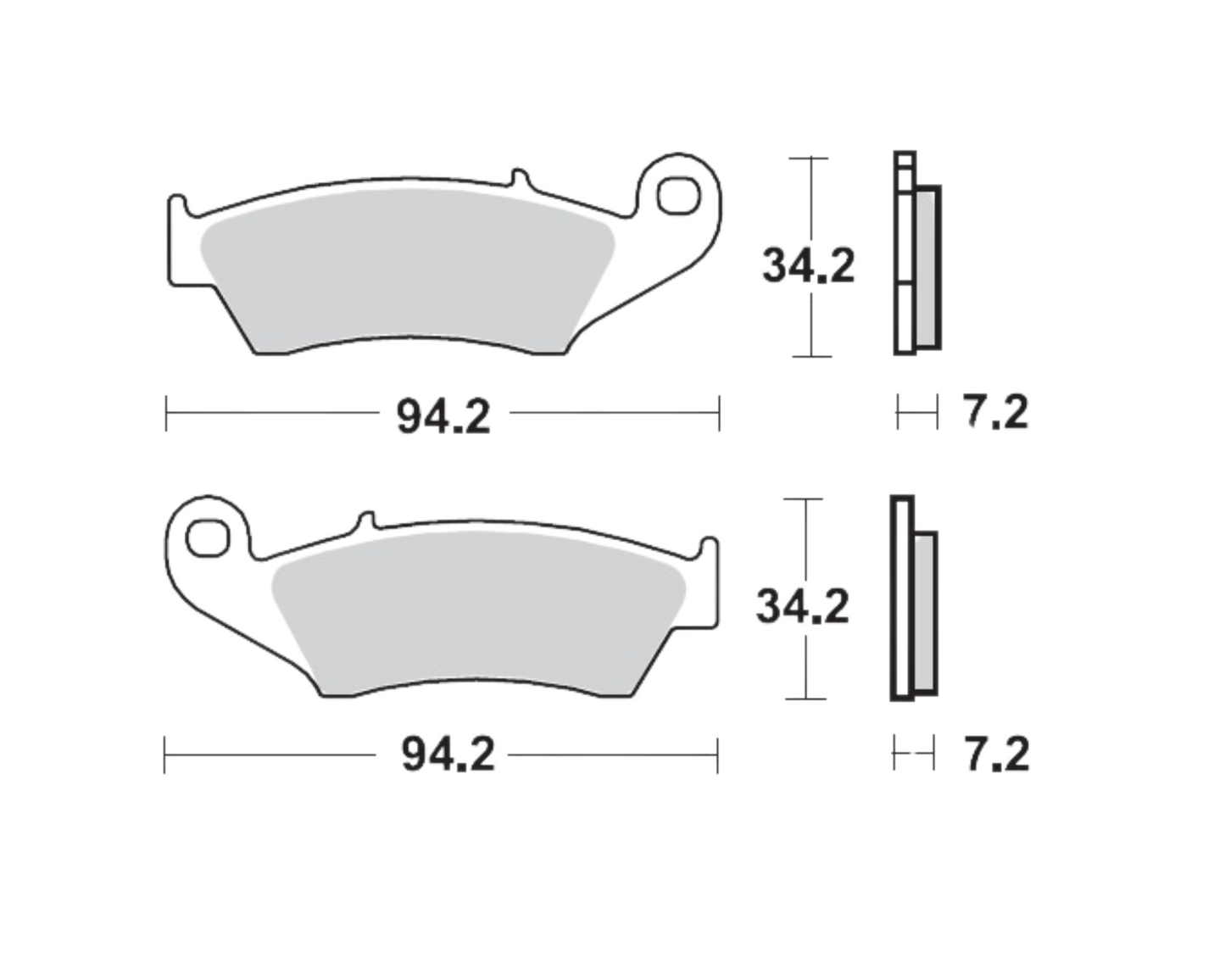 MOTO-MASTER FRONT BRAKE PADS GASGAS EC/MX 98-20