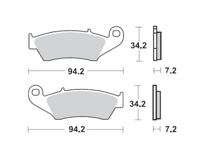 MOTO-MASTER FRONT BRAKE PADS BETA RR/RX/X-TRAINER 05-25