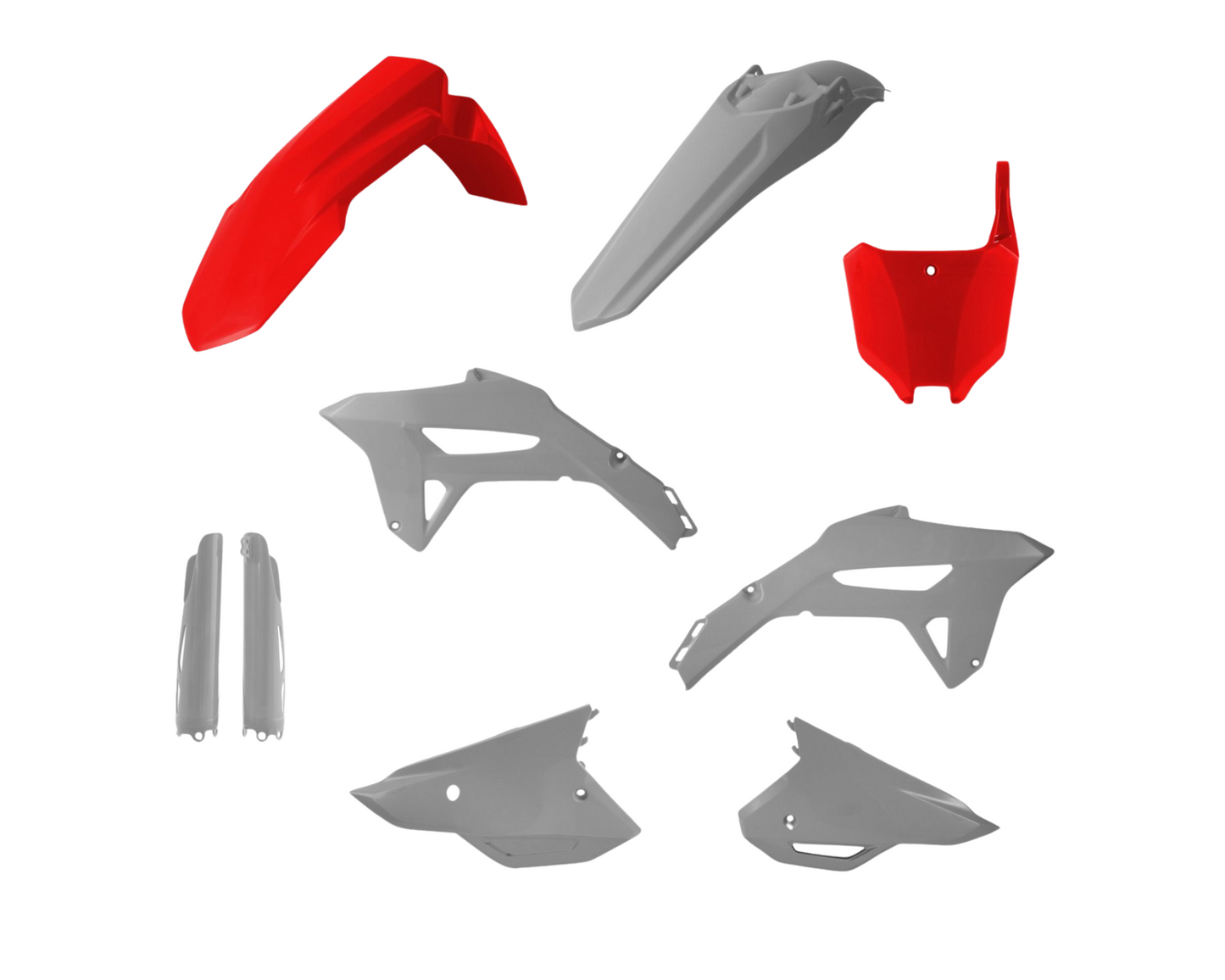 ACERBIS HONDA CRF250R 22-24 CRF450R 21-24 RED/GREY HAWK PLASTICS KIT