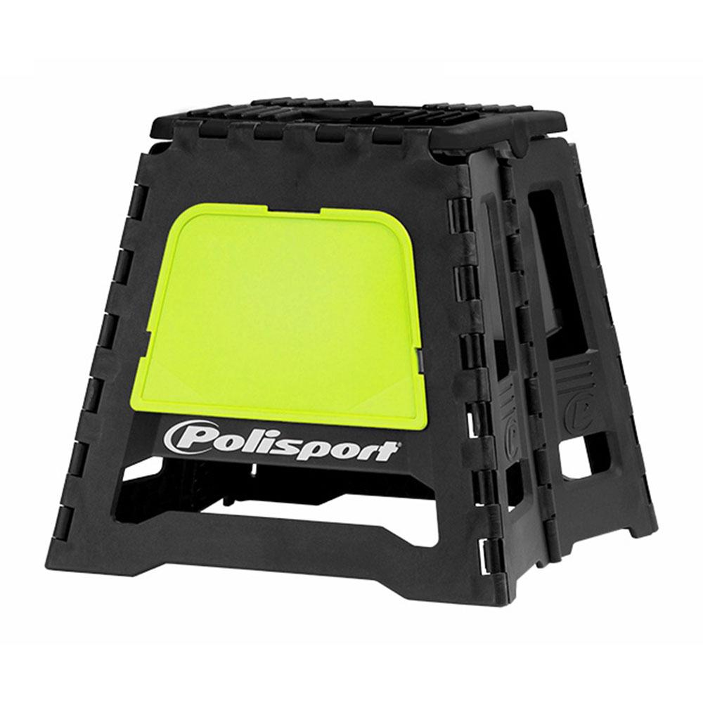 POLISPORT FLURO YELLOW FOLDABLE BIKE STAND