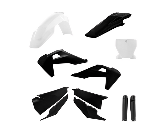 ACERBIS HUSQVARNA FC/TC FX/TX 19-22 BLACK/WHITE PLASTICS KIT