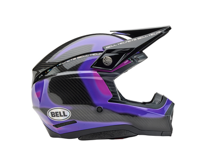 BELL 2025 MOTO-10 SPHERICAL FLARE PURPLE HELMET