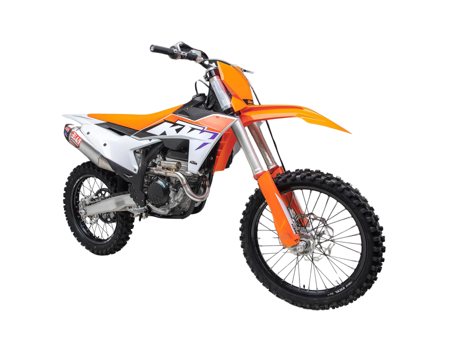 YOSHIMURA KTM 250/350 SX-F/XC-F 23-25 / HUSQVARNA FC250/FC350 23-25 / GASGAS MC250F/MC350F 24-25 RS-12 STAINLESS FULL SYSTEM WITH CARBON END CAP