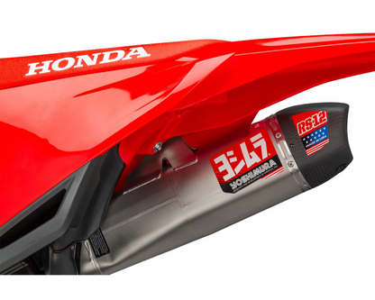 YOSHIMURA HONDA CRF450R/CRF450RX 21-24 RS-12 STAINLESS FULL SYSTEM WITH CARBON END CAP