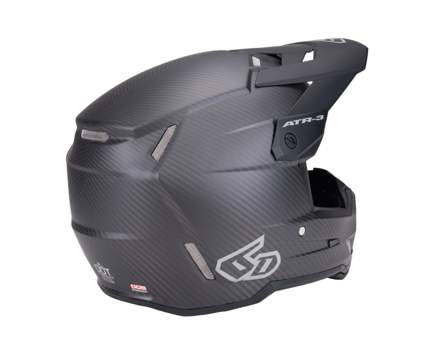 6D ATR-3 SOLID MATTE BLACK HELMET