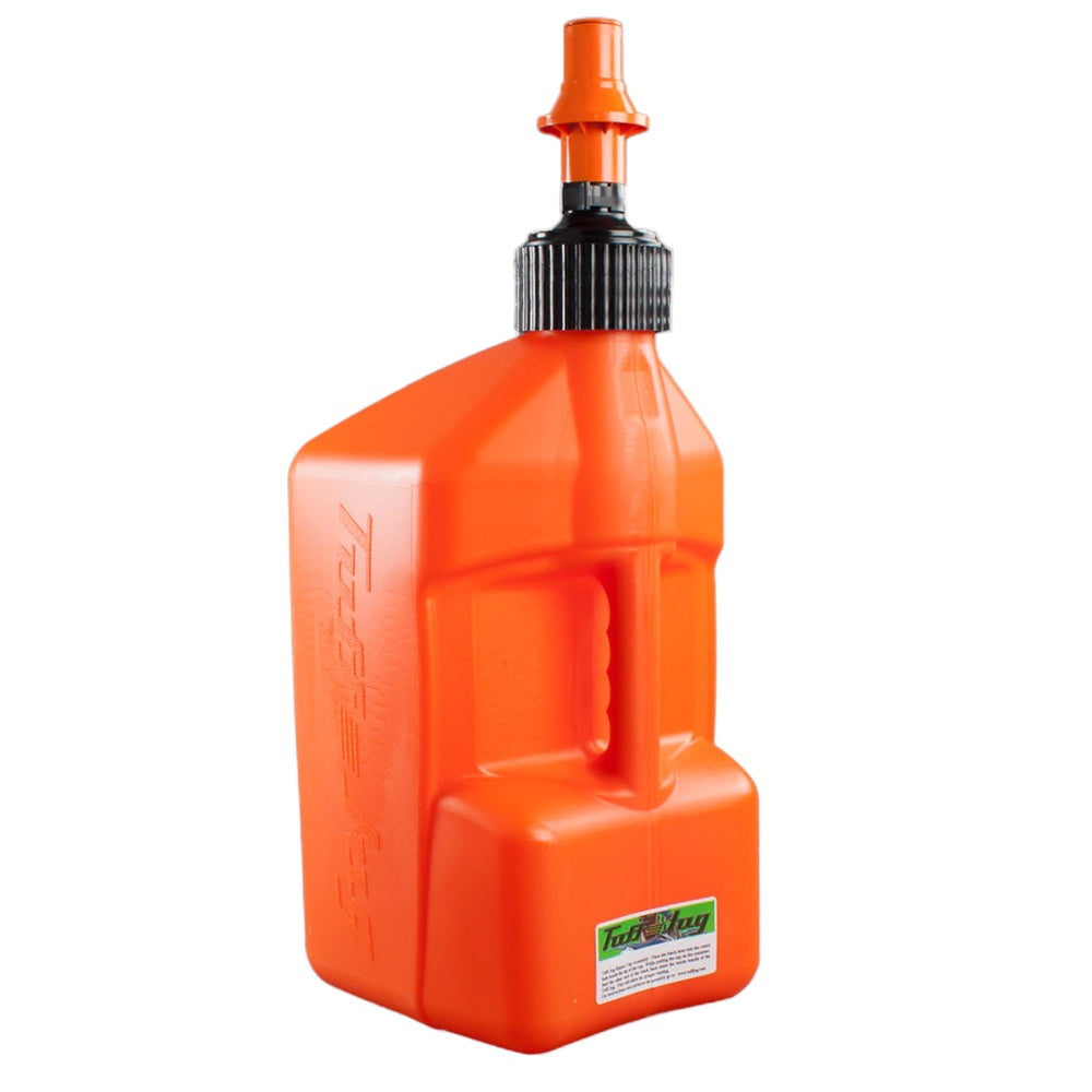 TUFF JUG 20L ORANGE/ORANGE RIPPER CAP FUEL CAN