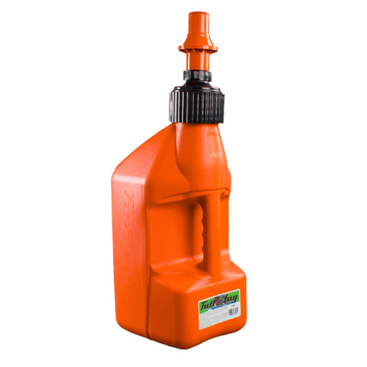 TUFF JUG 10L ORANGE/ORANGE RIPPER CAP FUEL CAN