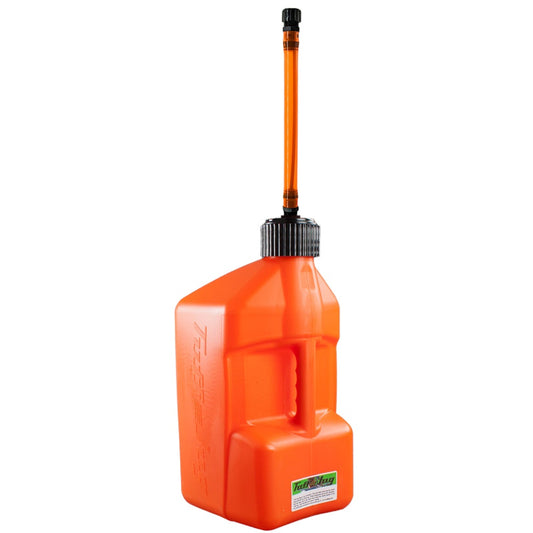 TUFF JUG 20L ORANGE STANDARD CAP FUEL CAN W/ ORANGE AUTO STOP SPOUT