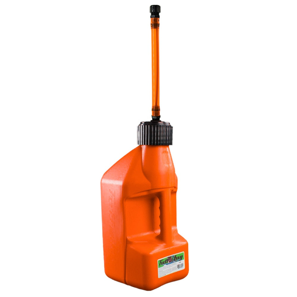 TUFF JUG 10L ORANGE STANDARD CAP FUEL CAN W/ ORANGE AUTO STOP SPOUT