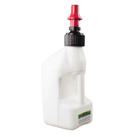 TUFF JUG 10L WHITE/RED RIPPER CAP FUEL CAN