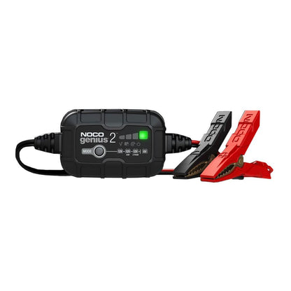 NOCO GENIUS 2 BATTERY CHARGER FOR LEAD ACID 6V, 12V & 12.8V LITHIUM BATTERIES