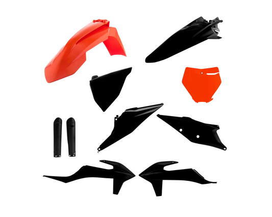 ACERBIS KTM SX / SX-F / XC / XC-F 19-22 ORANGE/BLACK PLASTICS KIT