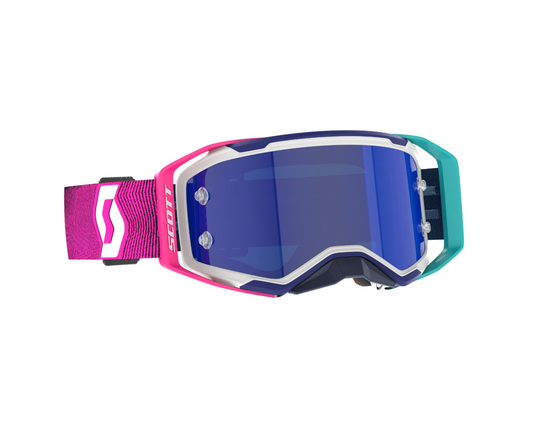 SCOTT PROSPECT 2.0 AMP STEALTH BLUE/RADIANT PINK/BLUE CHROME WORKS GOGGLES