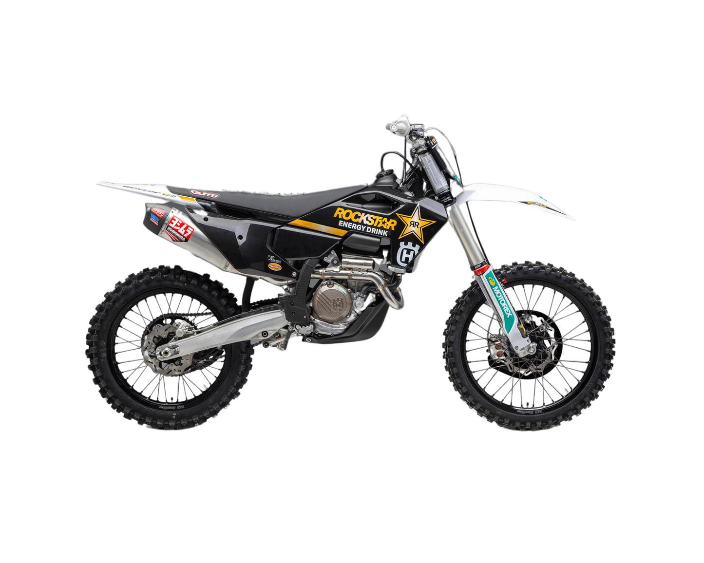 YOSHIMURA KTM 250/350 SX-F/XC-F 23-25 / HUSQVARNA FC250/FC350 23-25 / GASGAS MC250F/MC350F 24-25 RS-12 STAINLESS FULL SYSTEM WITH CARBON END CAP