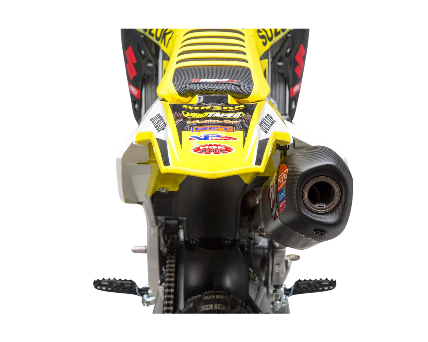 YOSHIMURA SUZUKI RMZ450 18-25 RS-12 STAINLESS FULL SYSTEM WITH CARBON END CAP