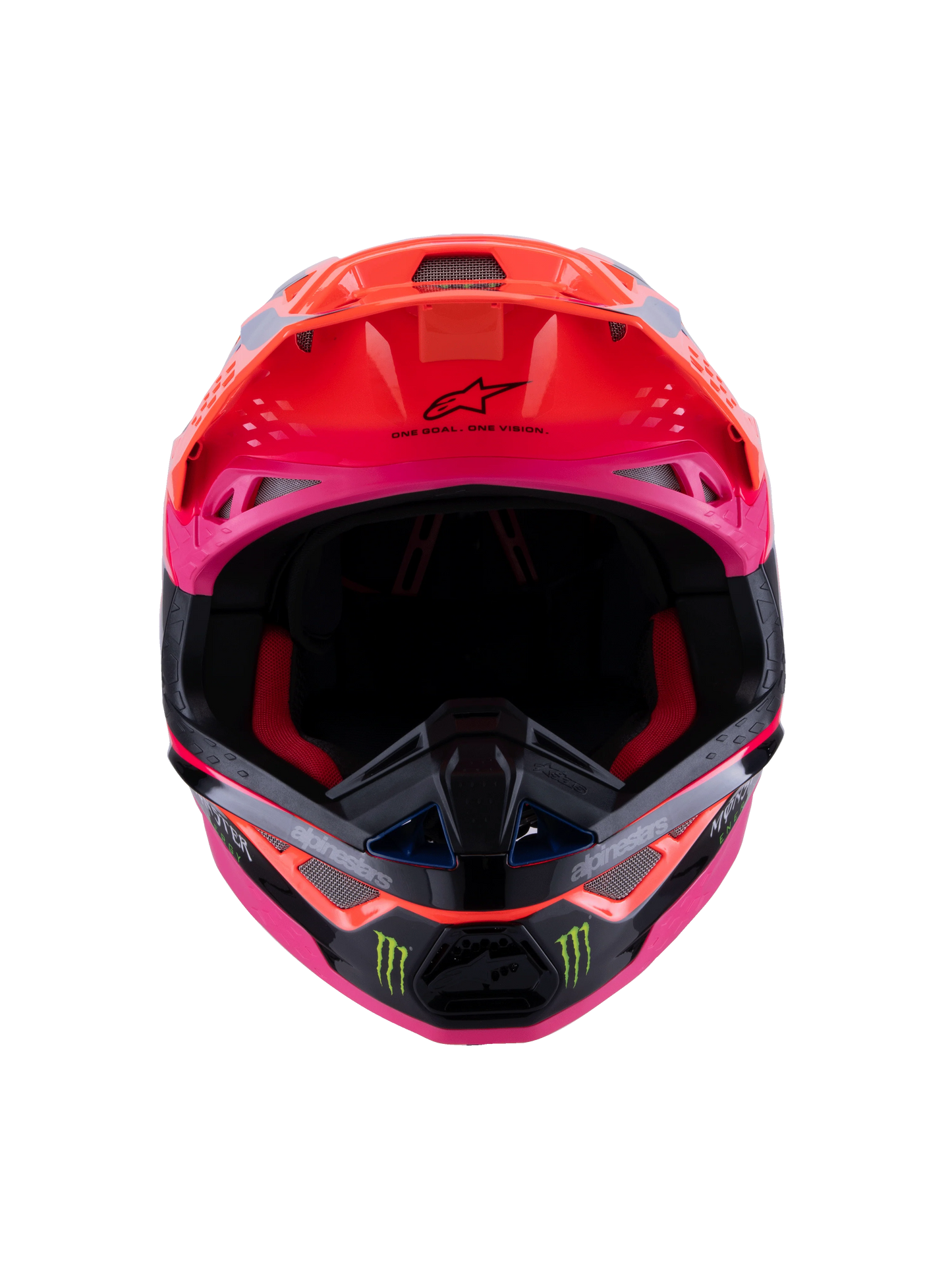 ALPINESTARS 2025 S-M10 DEEGAN MONSTER FLURO ORANGE/PURPLE/FLURO PINK HELMET