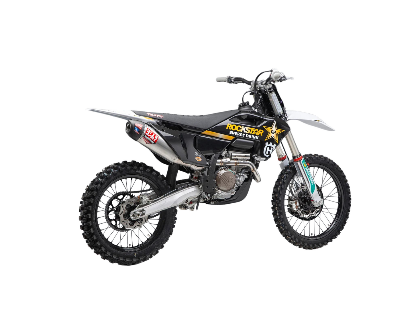 YOSHIMURA KTM 250/350 SX-F/XC-F 23-25 / HUSQVARNA FC250/FC350 23-25 / GASGAS MC250F/MC350F 24-25 RS-12 STAINLESS FULL SYSTEM WITH CARBON END CAP