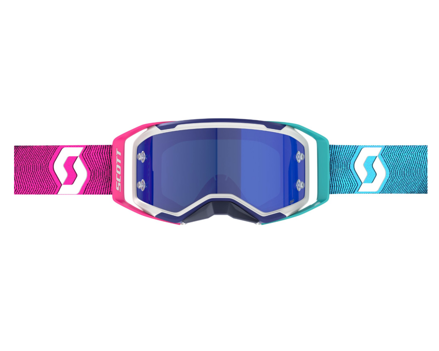 SCOTT PROSPECT 2.0 AMP STEALTH BLUE/RADIANT PINK/BLUE CHROME WORKS GOGGLES