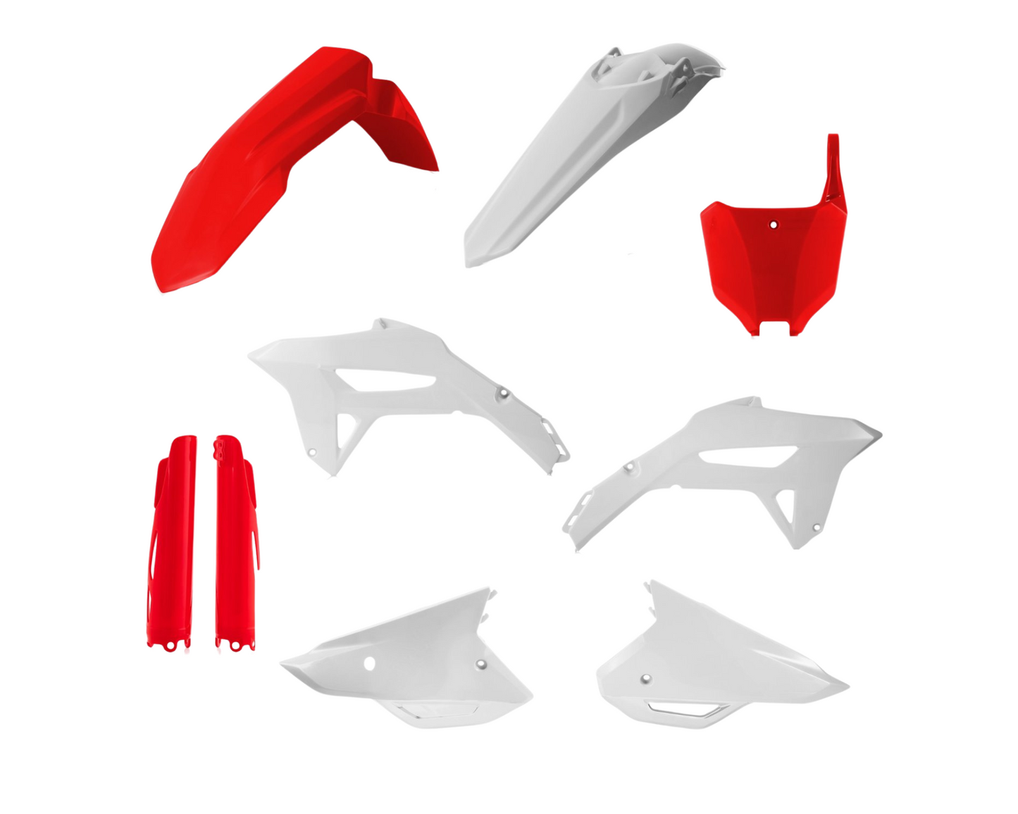 ACERBIS HONDA CRF250R 22-24 CRF450R 21-24 RED/WHITE PLASTICS KIT