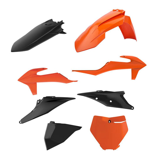 POLISPORT KTM SX / SX-F 19-22 ORANGE/BLACK PLASTICS KIT