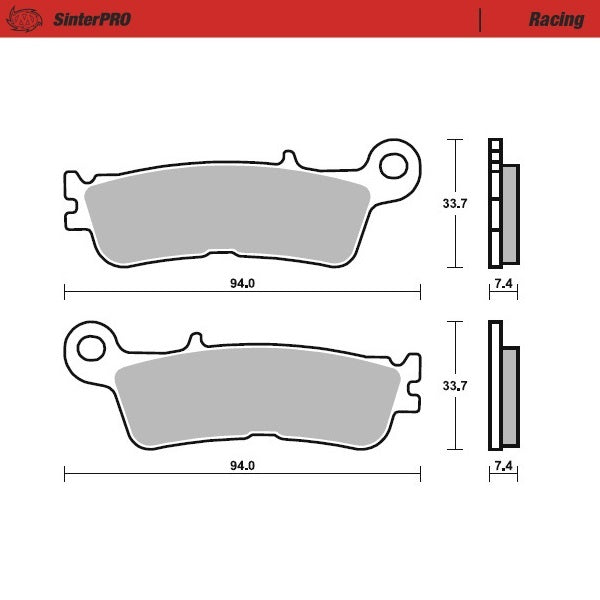 MOTO-MASTER FRONT BRAKE PADS YAMAHA YZ / YZF / WRF 20-25