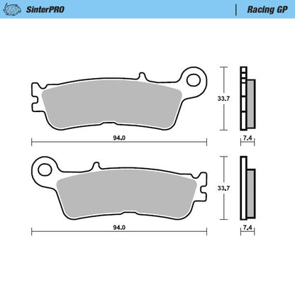 MOTO-MASTER FRONT BRAKE PADS YAMAHA YZ / YZF / WRF 20-25