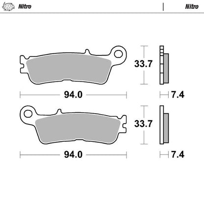 MOTO-MASTER FRONT BRAKE PADS YAMAHA YZ / YZF / WRF 20-25