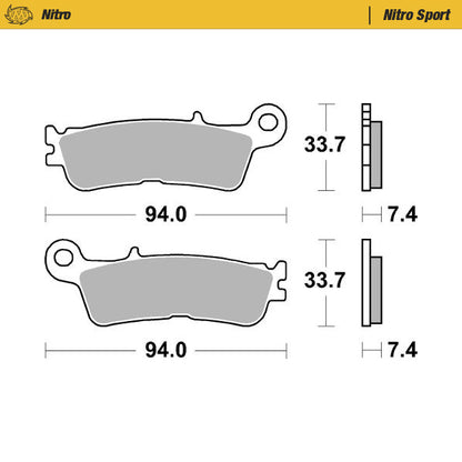 MOTO-MASTER FRONT BRAKE PADS YAMAHA YZ / YZF / WRF 20-25