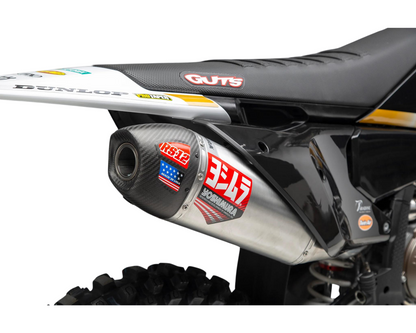 YOSHIMURA KTM 250/350 SX-F/XC-F 23-25 / HUSQVARNA FC250/FC350 23-25 / GASGAS MC250F/MC350F 24-25 RS-12 STAINLESS FULL SYSTEM WITH CARBON END CAP