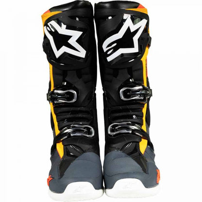 ALPINESTARS TECH 10 BLACK/GREY/FLURO ORANGE BOOTS