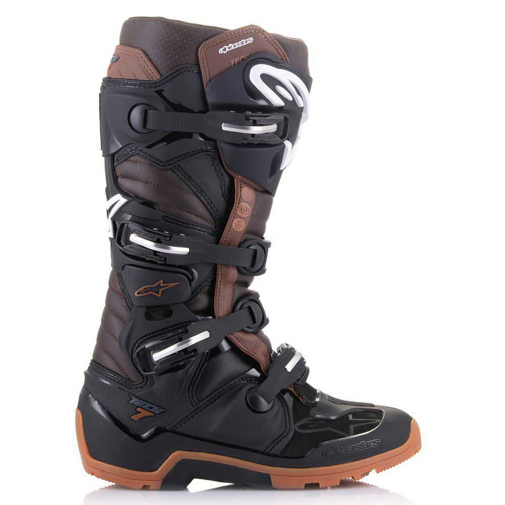 ALPINESTARS 2025 TECH 7 ENDURO BLACK/DARK BROWN BOOTS