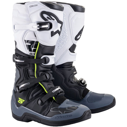 ALPINESTARS 2024 TECH 5 BLACK/DARK GREY/WHITE BOOTS