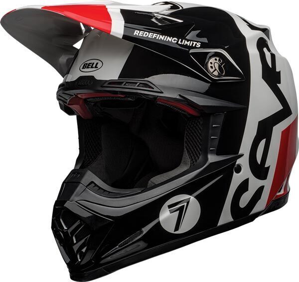 BELL MOTO-9 FLEX LE SEVEN GALAXY BLACK/WHITE/RED HELMET