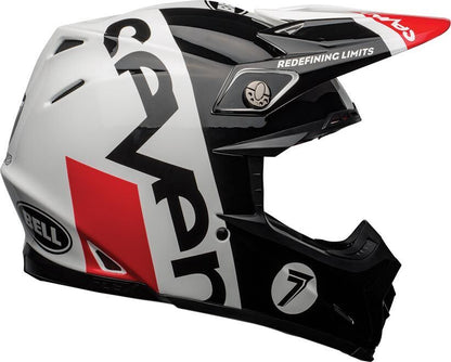 BELL MOTO-9 FLEX LE SEVEN GALAXY BLACK/WHITE/RED HELMET