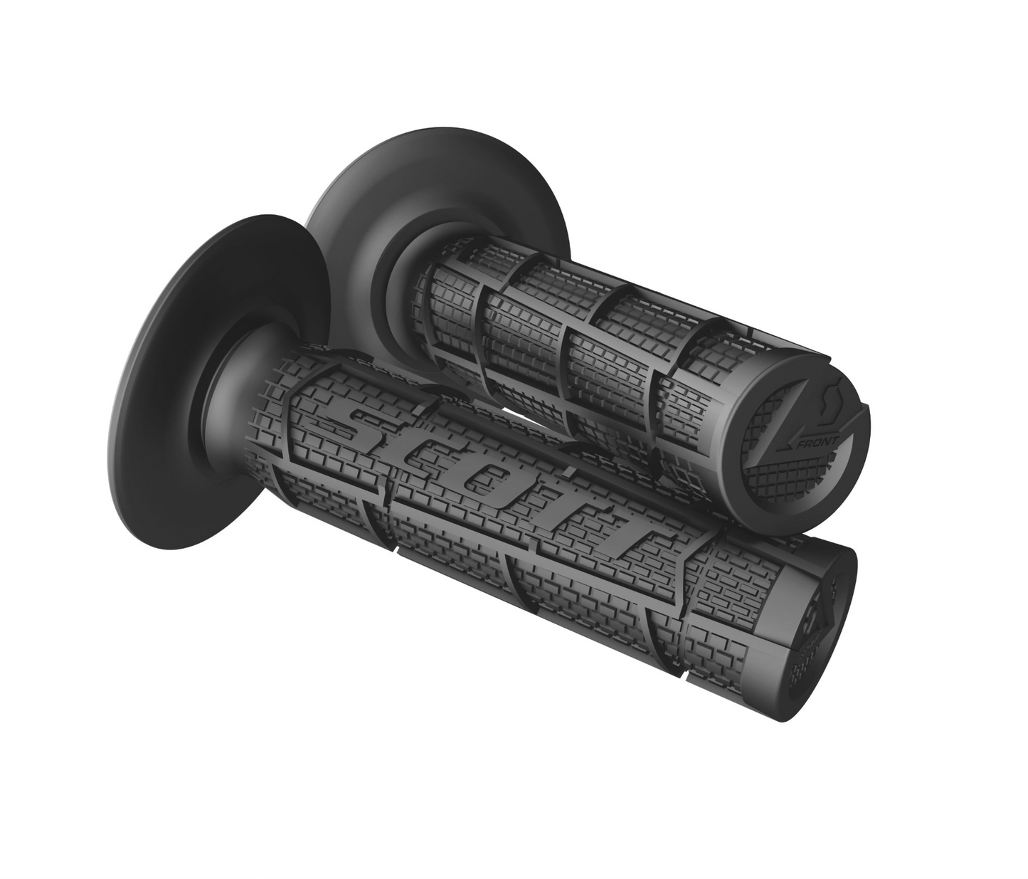 SCOTT RADIAL FULL WAFFLE BLACK GRIPS