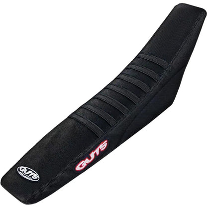 GUTS RIBBED SEAT COVER HONDA CRF110F/CRF125F 19-25 BLACK/BLACK/BLACK