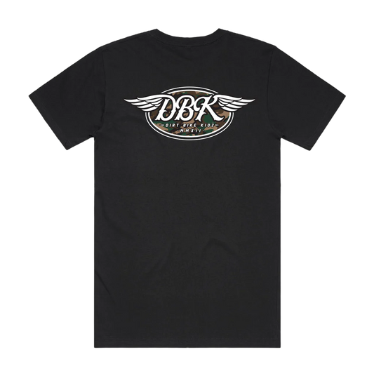 DIRT BIKE KIDZ CAMO WINGS TEE