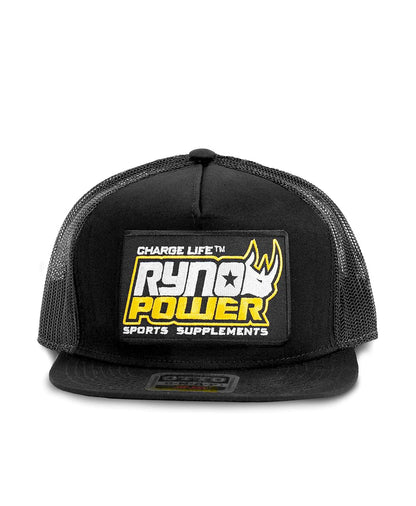 RYNO POWER BLACK CHARGE MESH SNAPBACK