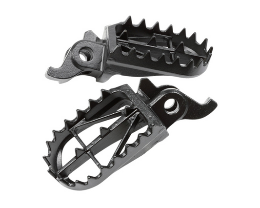 DRC HARDWARE BLACK WIDE FOOTPEGS KAWASAKI KX250F/KX450F 06-25