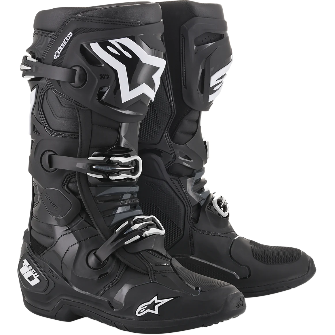 ALPINESTARS 2025 TECH 10 BLACK BOOTS