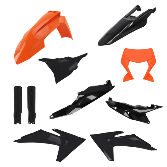 iPLASTIX KTM EXC/EXC-F 24-25 ORANGE/BLACK PLASTICS KIT